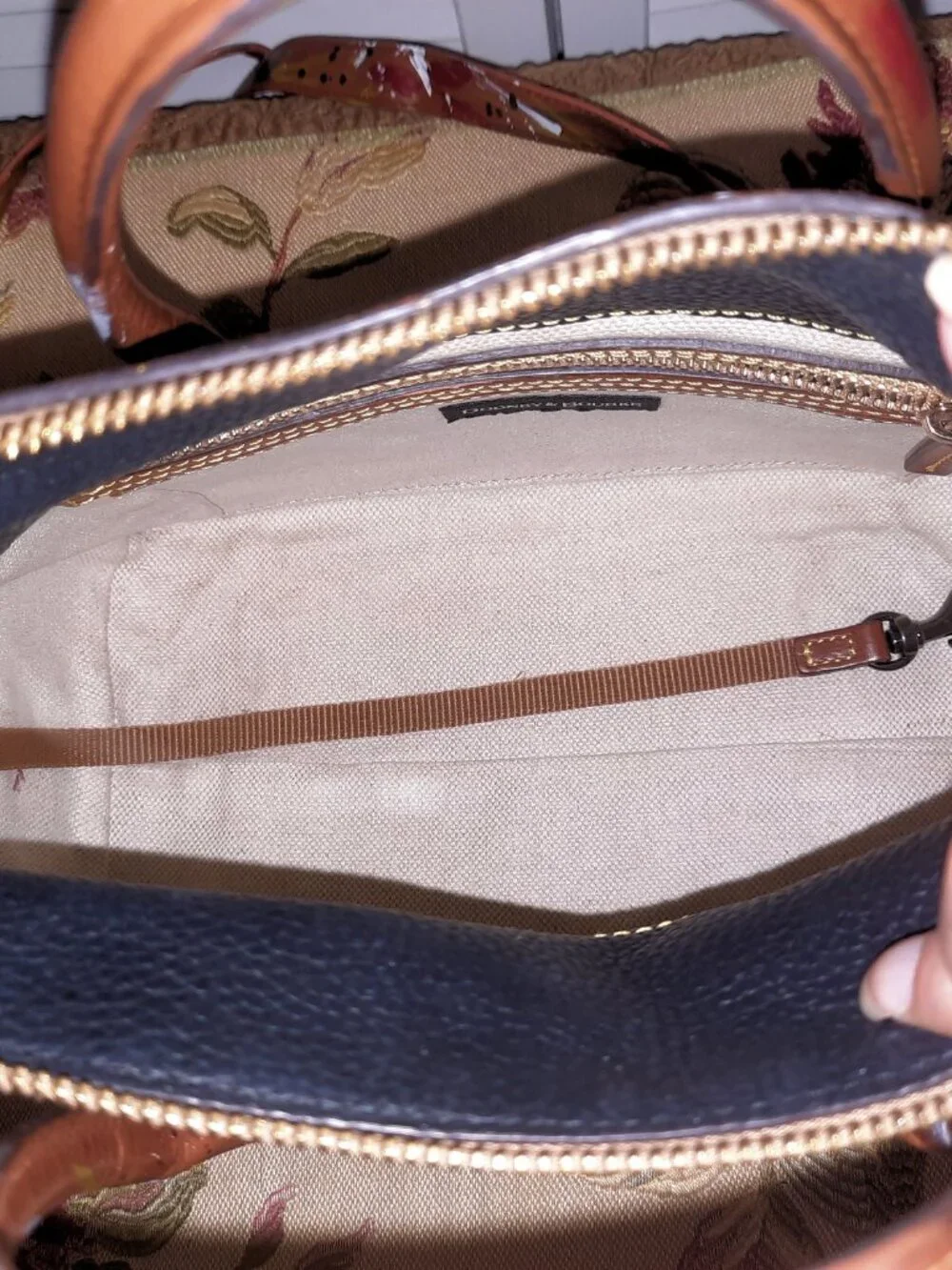Dooney & Bourke Dipinta Inspired Hand Painted Satchel Cross Listed. - Picture 14 of 16